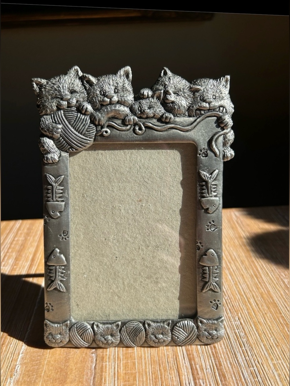 Vintage Cat Kitten Photo Frame.